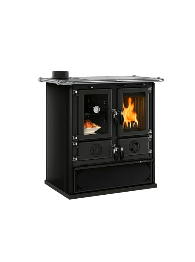 La Nordica Rosetta Sinistra 5.0 Steel Wood Cooker Anthracite Blk