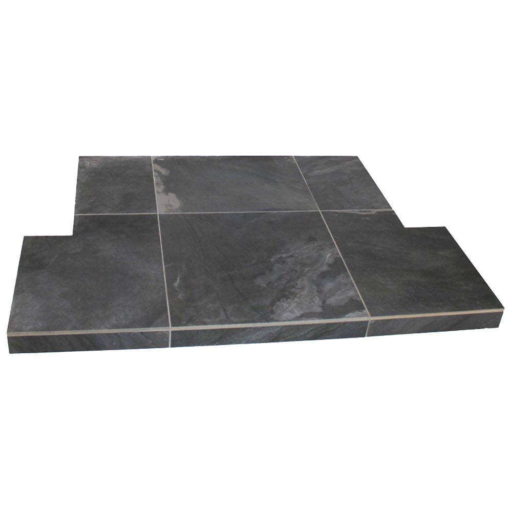 Primative Anthracite (Graphite) Tiled Hearth 54x15 c/w tongue