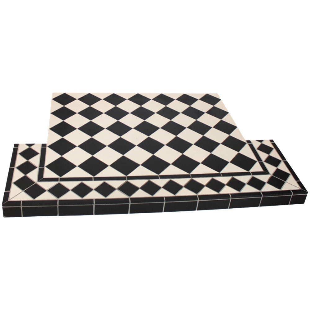 Harlequin Tiled Hearth 54x15 c/w tongue