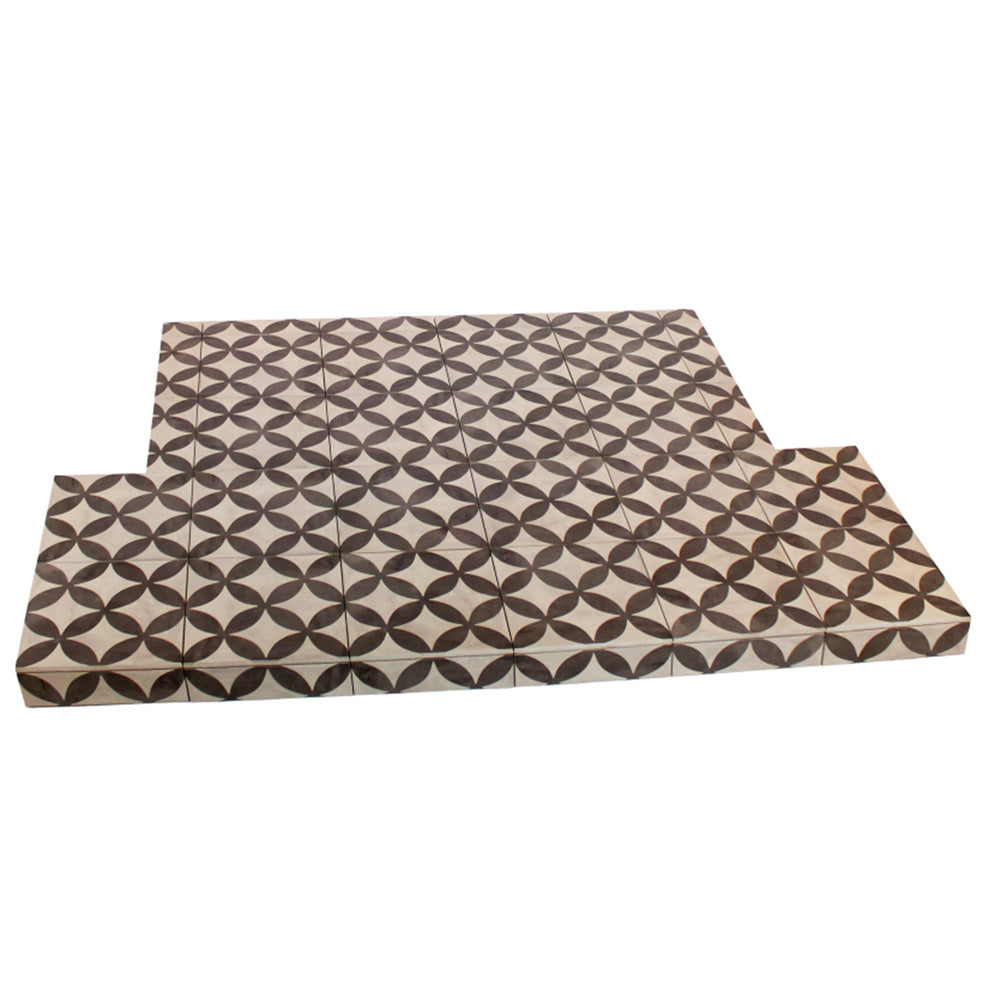 Star Tiled Hearth 48x15 c/w tongue