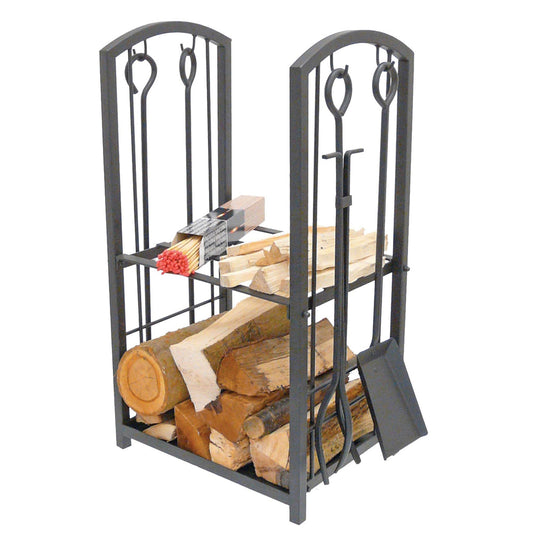 Log Station Black 730mm