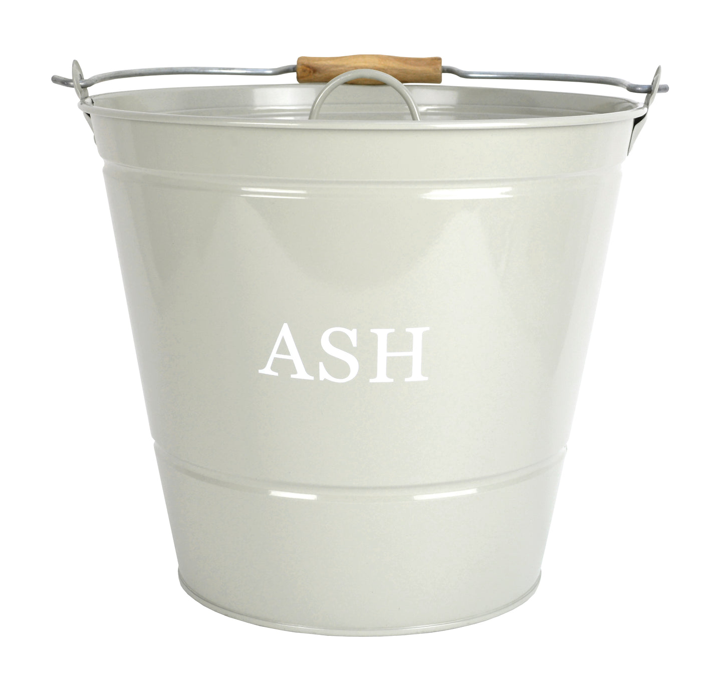 Ash Bucket with Lid Olive