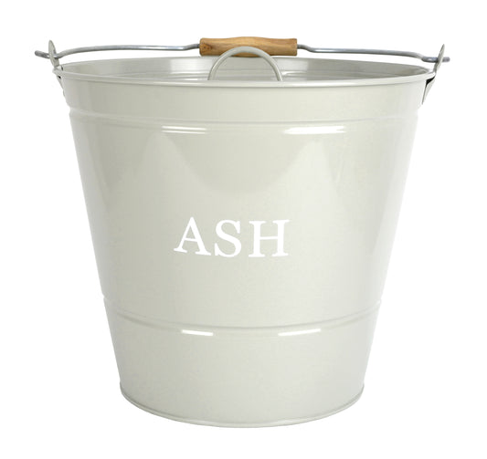 Ash Bucket with Lid Olive