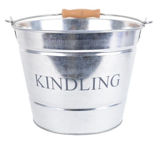 Small Kindling Bucket - Galvanised 23