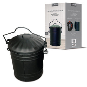 Ash Bucket c/w Lid Galvanised