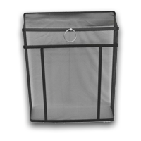 Malvern Firescreen Black 610mm