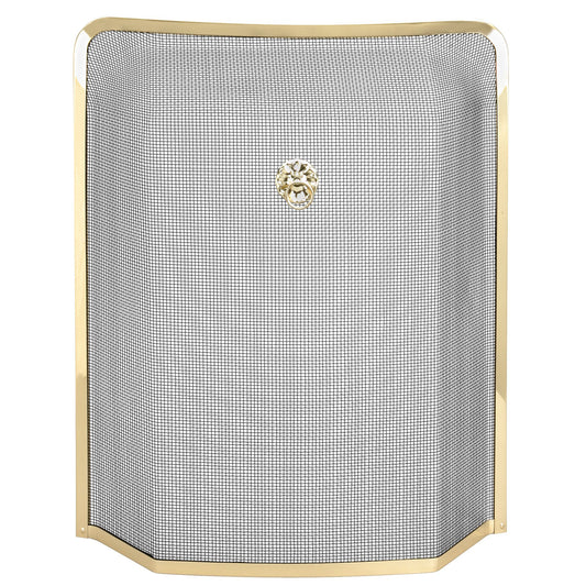Spark Guard Windsor Brass 24"x21"