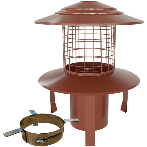 MI-FLEX Support Pot Hanging Cowl (Terracotta) - Dia125