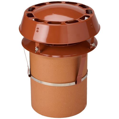 MF20 Pot Hanger c/w AD Cowl (Terracotta) x 200mm