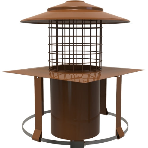 MI-FLEX Square Pot Hanging Cowl (Terracotta) - Dia200