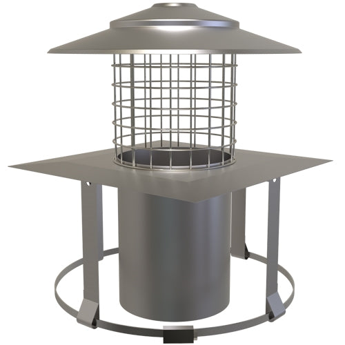 MI-FLEX Square Pot Hanging Cowl (Natural) - Dia200