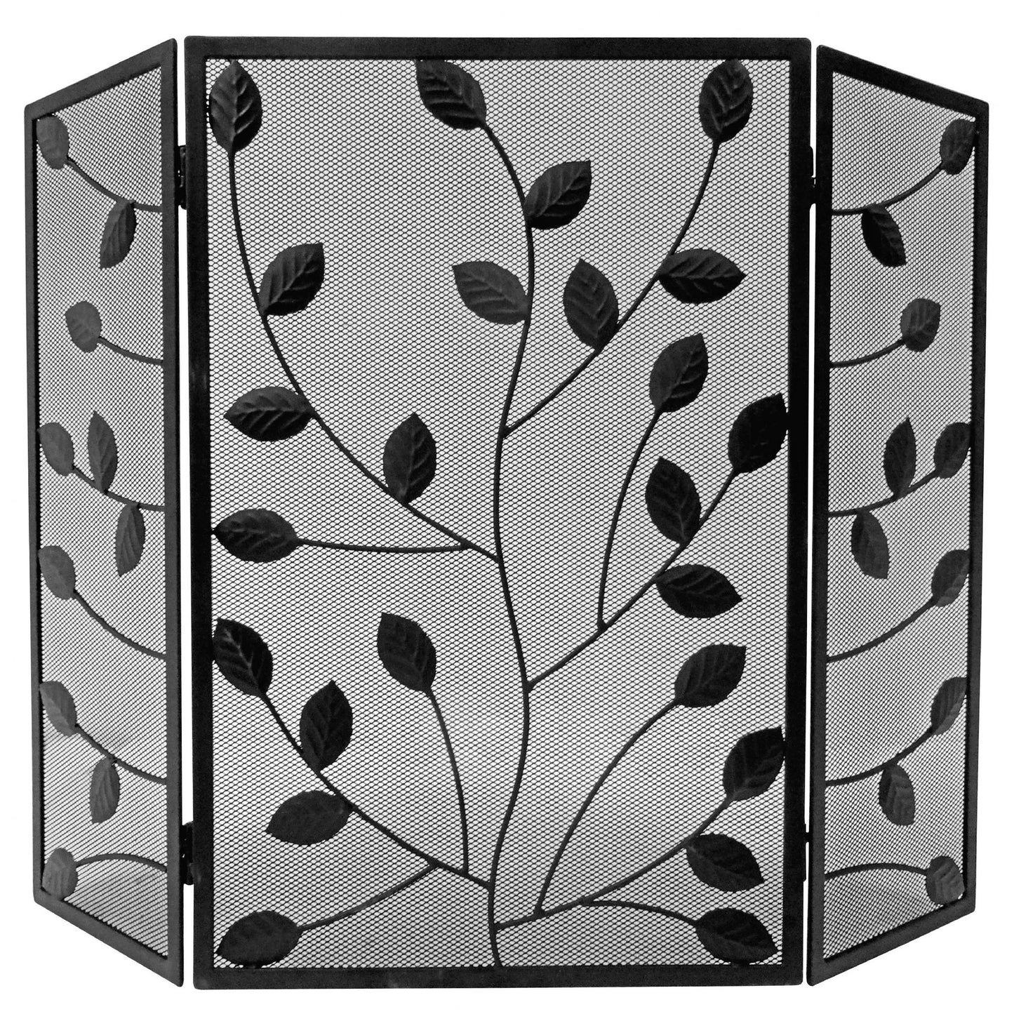 Leaves Firescreen Black