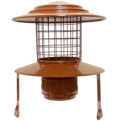 MI-FLEX FastFix-Screw Hanging Cowl (Terracotta) - Ø125
