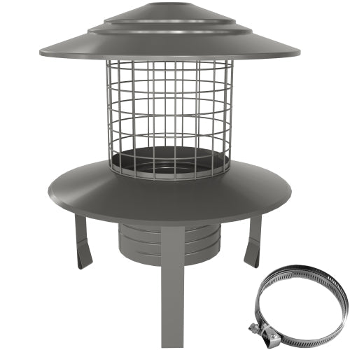 MI-FLEX Screw-FIX Pot Hanging Cowl (Natural) - Dia150