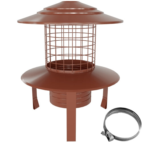Screw-FIX Pot Hanging Cowl, Terracotta - Dia200