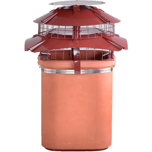 Square UFO Anit Downdraught Cowl - Dia150-200mm
