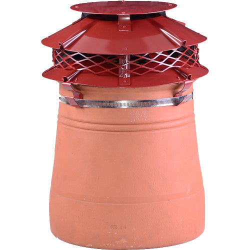 UFO Mk2 Anti-DownDR Cowl, Strap, Terracotta - Dia150-200mm