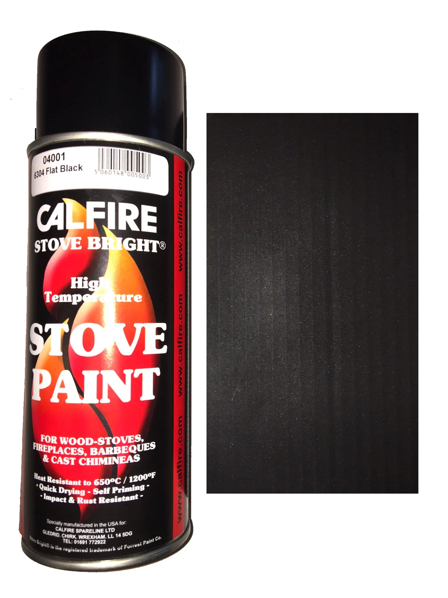 Calfire StoveBright Flat Black 400ml 04001