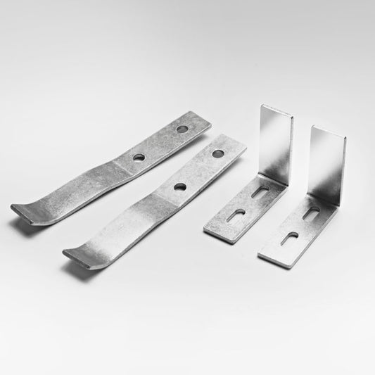 Concealed Fixing Bracket Pair (1 Angle 1 Crimped)
