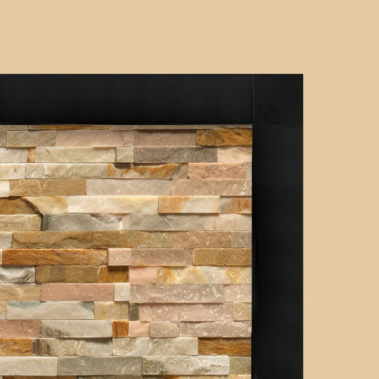 Inglenook Trim Strip BLACK (1100mm x 50mm c/w 25mm Return