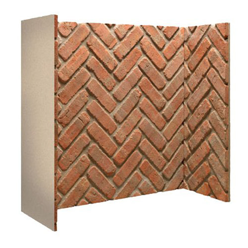 Cobble Red Brick Herringbone