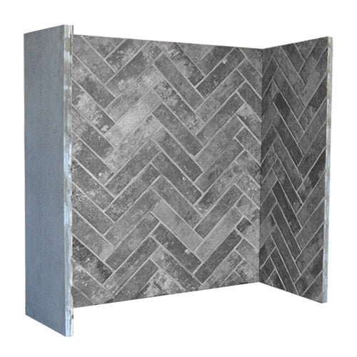London Charcoal Herringbone