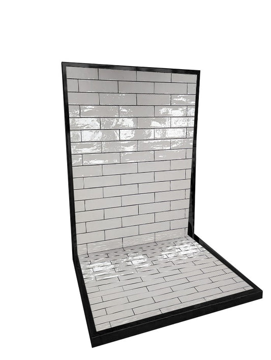 Inglenook Chamber Set 54" LUME WHITE Chamber & Hearth Set