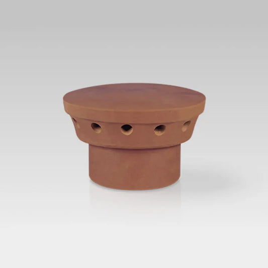 Flue Vent Clay Mushroom Red For Redundant Flue 185mm