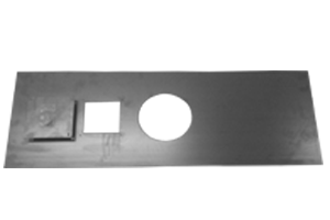Stove Register Plate 1220 x 405 WITH Cleansing Door