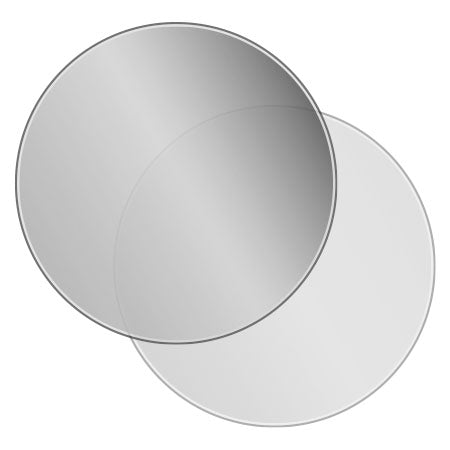 Round Glass Shaped Hearth Smoked 1150 Dia
