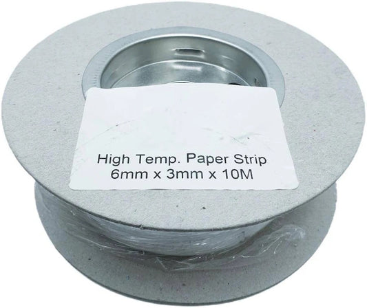 High Temperature Paper Strip 6mm x 3mm x10M Roll