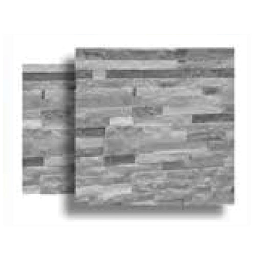 Slate Split Face Panels Silver / Grey Quartz O/S