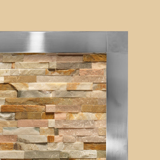 Inglenook Trim Set Polished Stainless Steel (3x1100mm x 50mm